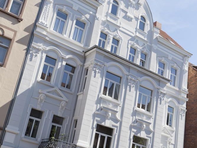 Sanierung einer historischen Fassade in Hannover