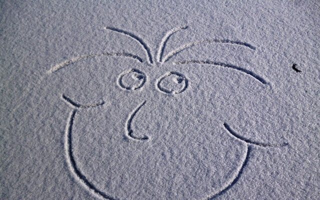 Lächeln im Schnee