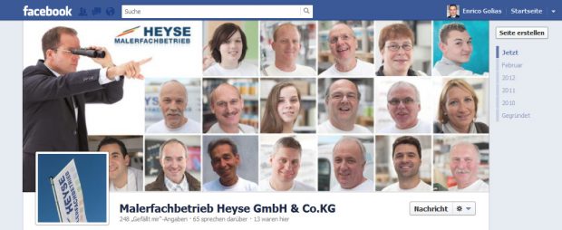 facebook chronik für seiten optimal nutzen, facebook chronik fanpage, facebook chronik Titelbild, Unternehmenspräsentation Facebook Chronik