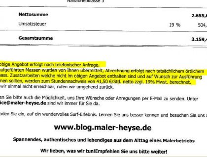 Zzgl. Infos in Angeboten