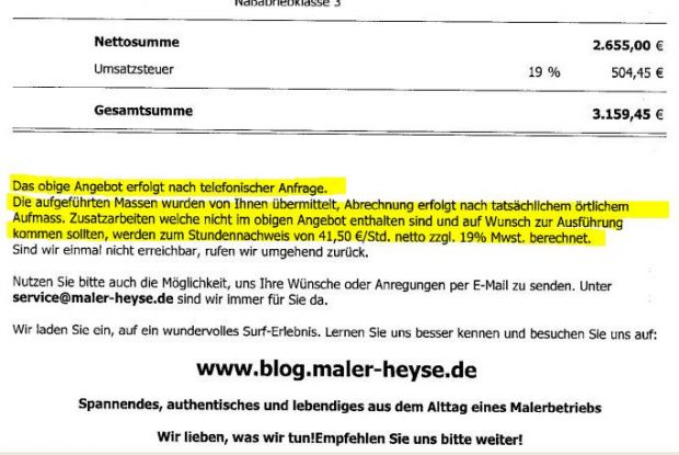 Zzgl. Infos in Angeboten