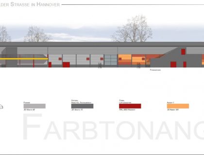 Fassadenentwurf, Malerarbeiten, Metallbeschichtung, Maler, Hannover, http://www.maler-heyse.de