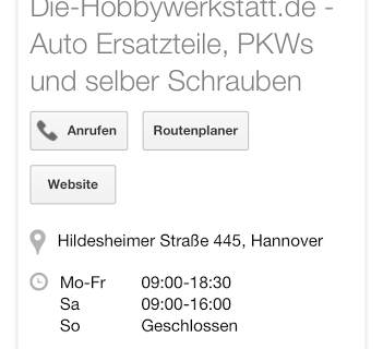 Google Suche mit dem Iphone 4S - Google Places