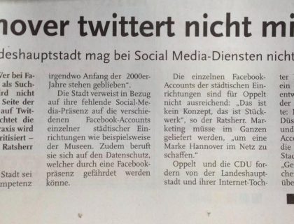 Hannover sagt nein zu Social Media