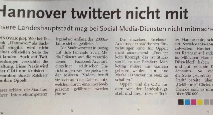 Hannover sagt nein zu Social Media