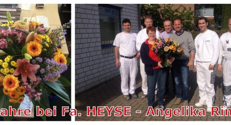 Angelika Rimpel 15 Jahre Fa. HEYSE