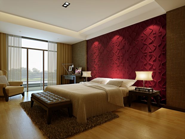 Wanddekore im 3D-Effekt aus Bambus