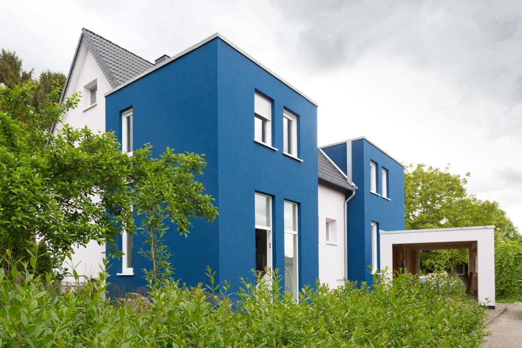 Wärmedämmung Umbau Wohnhaus Blaues Haus