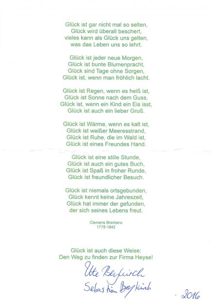 Maler Heyse Wertschätzung