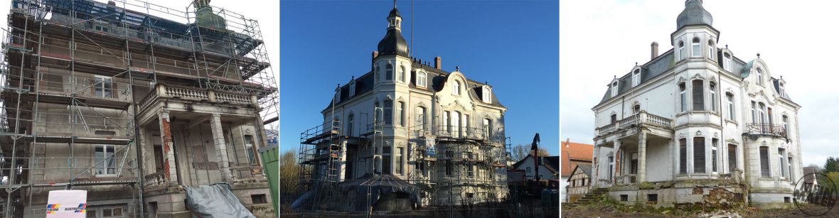 Fassadensanierung / Sandstrahlarbeiten / Denkmalpflege Sachs Raumwerkstatt / Restaurierung / Villa Raab / Fassadensanierung / Sandstrahlarbeiten / Denkmalpflege / Alsfeld / Fulda / Gießen