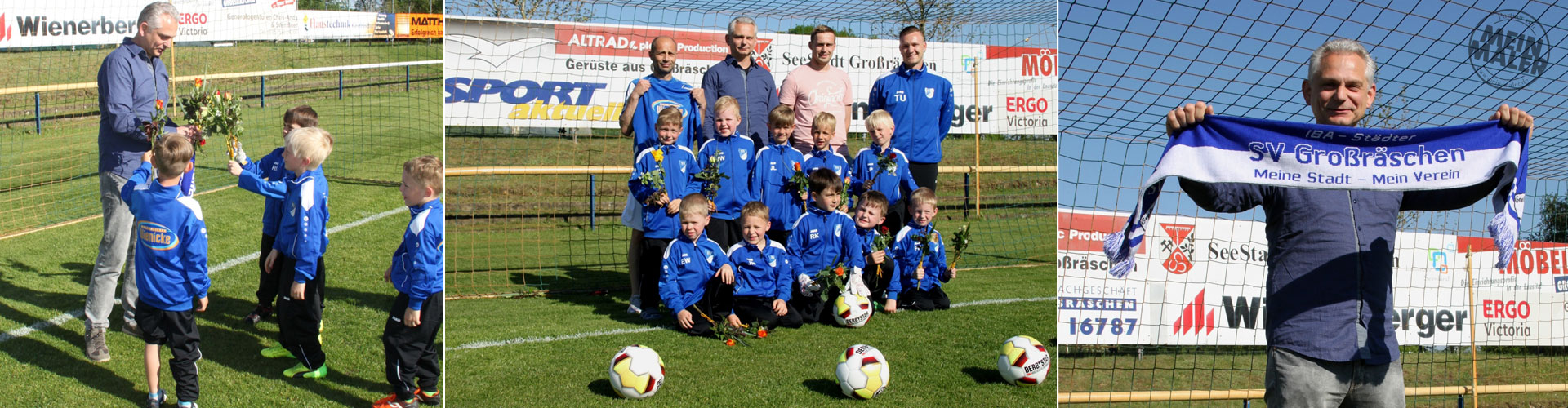 Malermeister Wienicke unterstützt den Großräschener Fußballverein