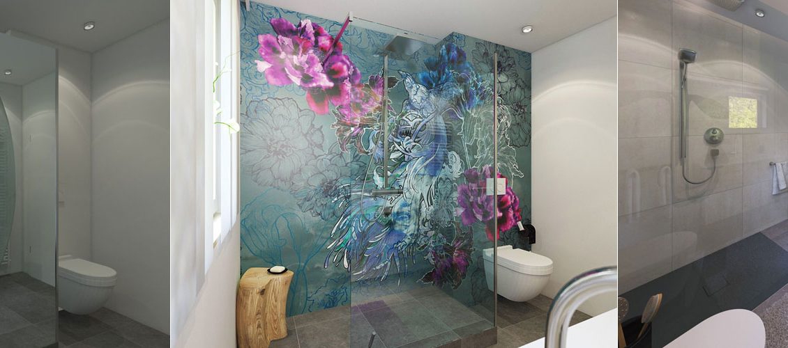 Tapete im Badezimmer - Wandtapeten als kreative Alternative zu Fliesen