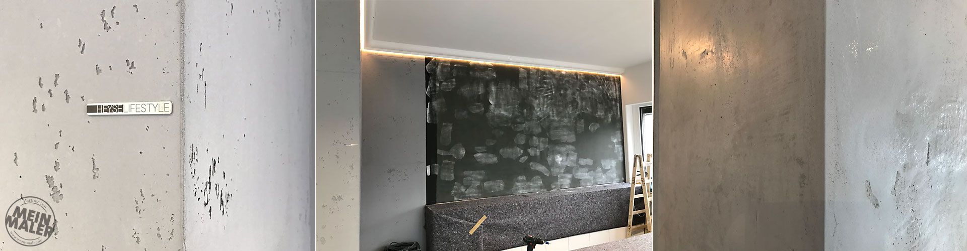Sichtbeton Betonschalungsfuge Stuck NMC Homedecor Betonoptik Magnetwand Tafellack LED Lichdesign 09