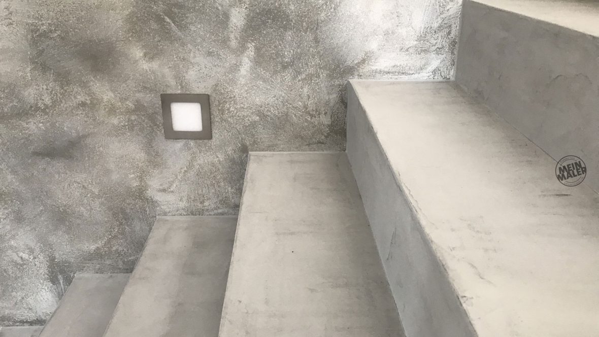 Berlin: Treppe in Betonoptik gestalten - Fläming Malerei ...