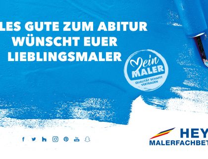 Lieblingsmaler Heyse gratuliert zum Abitur