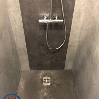 Fugenlos Spachteltechnik Bad Dusche Wandgestaltung Walsrode Maler 01