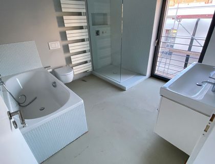 Badezimmer in Betonoptik Marmoroptik vom Lieblingsmaler in Braunschweig 01
