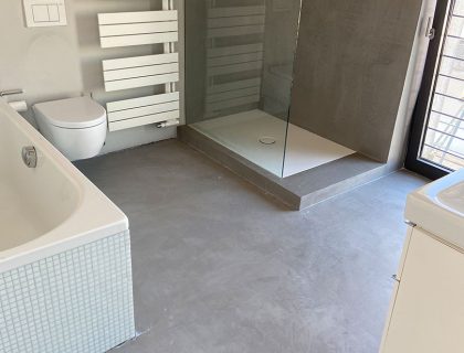 Badezimmer in Betonoptik Marmoroptik vom Lieblingsmaler in Braunschweig 02