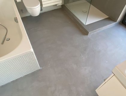 Badezimmer in Betonoptik Marmoroptik vom Lieblingsmaler in Braunschweig Versiegelung 2