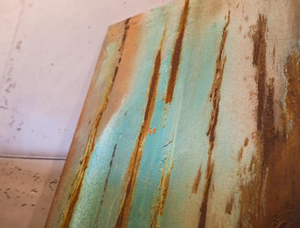 Wand Gestaltung Rostoptik Sachs Baudekoration Lauterbach Hessen 18