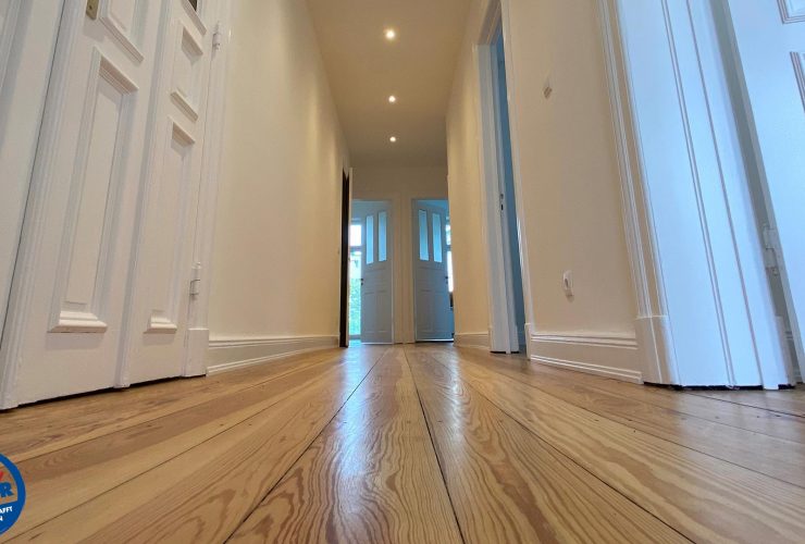 Altbausanierung Hamburg Eppendorf Malerarbeiten Trockenbau Bodenbelag Dielen 27