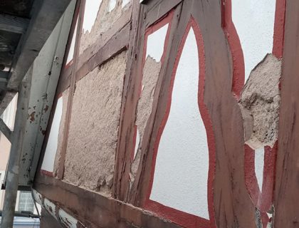 Herausgebrochene Gefache Sachs Baudekorration Lauterbach 01