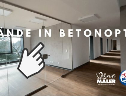 Waende in Betonoptik Maler Hannover