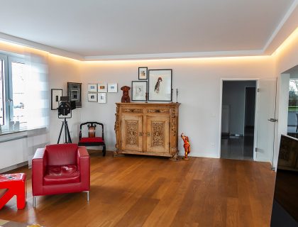 LED Beleuchtung Wandgestaltung Bodenbelagsarbeiten Malerarbeiten Wohnzimmer Maler Leverkusen
