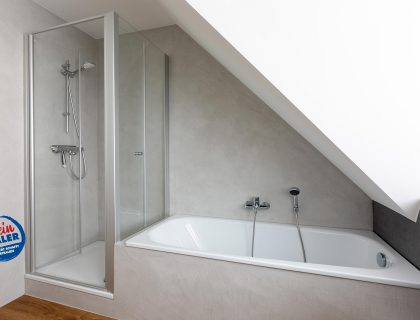 Badezimmer renovieren fugenlos Betonoptik Frescolori Wedemark Hannover 10