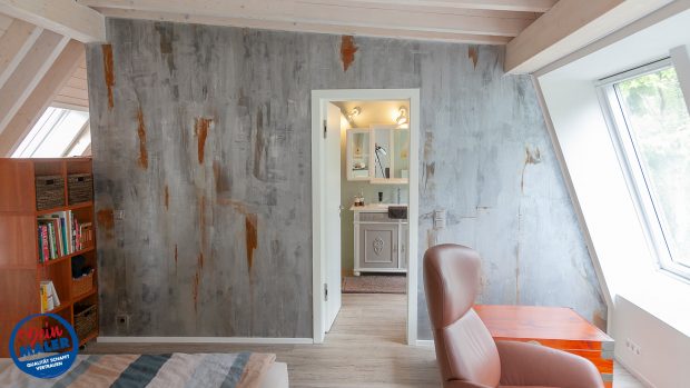Gartenhaus Leverkusen Maler Spachteltechnik Schlafzimmer Volimea 03