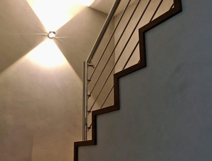 Wandgestaltung Treppenhaus Fugenlos Spachteltechnik Betonoptik Melle Maler 03