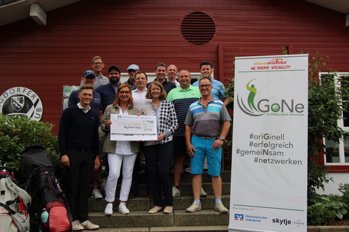 GolfNetzwerk Hannover – Spendenscheckübergabe für das Aegidius-Haus