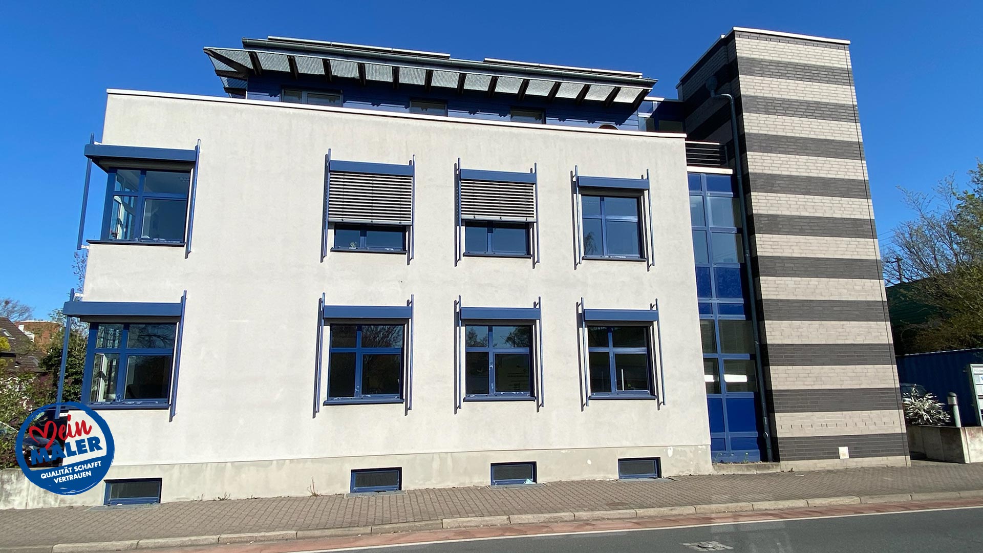 Fassadenanstrich Laatzen Fassade streichen HGM Hannover Gebaeudemanagement vorher 03