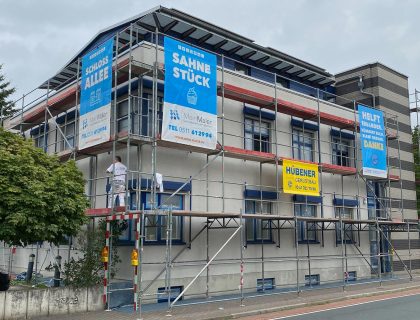 Fassadenanstrich Laatzen Fassade streichen HGM Hannover Gebaeudemanagement vorher