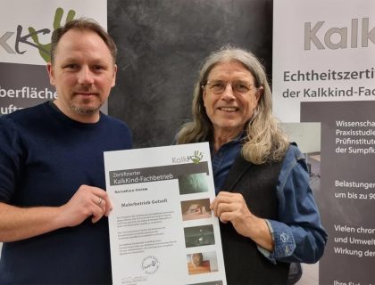 Zertifizierter KalkKind Fachbetrieb Malerbetrieb Thorsten Gutsell Detmold