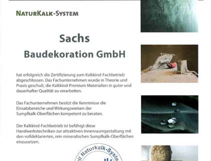 Zertifizierter KalkKind Fachbetrieb Sachs Lauterbach