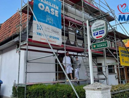 Renovierung Sanierung Landgasthof Voltmer Ehlershausen Hannover Fachwerk Fassade Lieblingsmaler 05