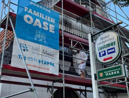 Renovierung Sanierung Landgasthof Voltmer Ehlershausen Hannover Fachwerk Fassade Lieblingsmaler 06