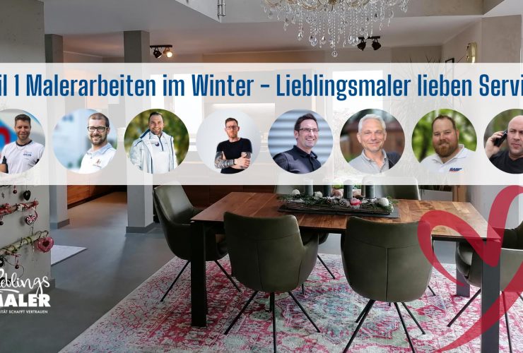 Malerarbeiten im Winter Teil 1 Lieblingsmaler lieben Service Fugenlos