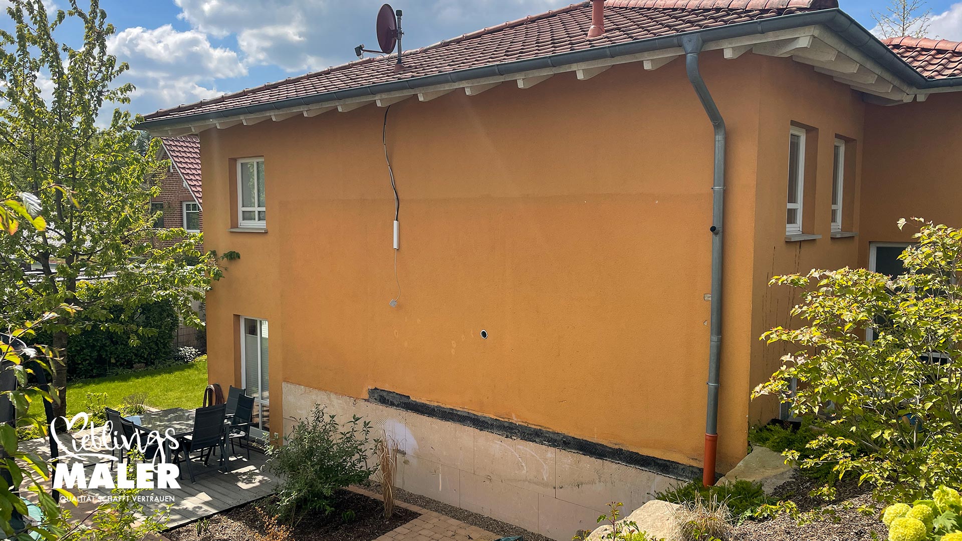 Fassadensanierung Waermedaemmung WDVS Toscana Haus Fassaden Anstrich Bad Iburg 03