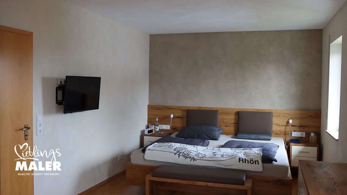 Spachteltechnik Kalkputz Schlafzimmer Kalkkind Fulda Maler 05