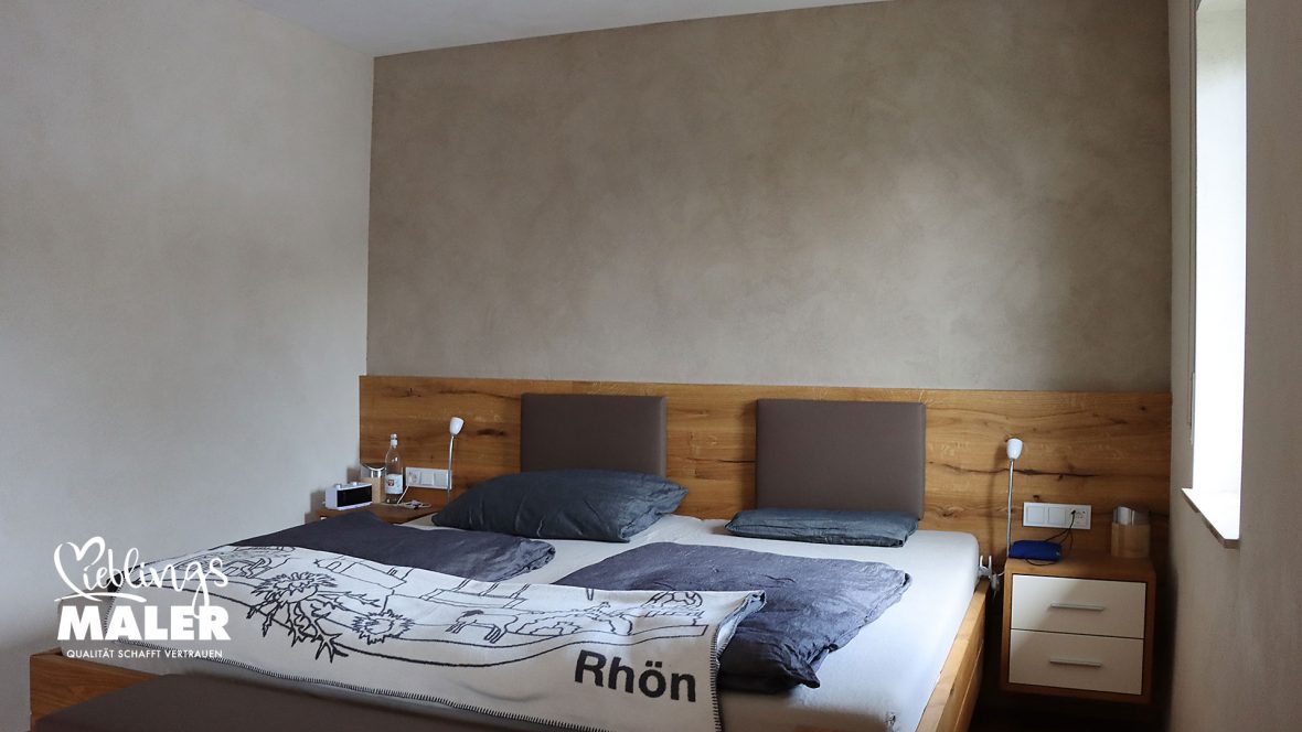 Spachteltechnik Kalkputz Schlafzimmer Kalkkind Fulda Maler 06