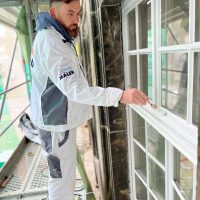 Holzfenster lackieren streichen Maler Detmold Restauration Altbausanierung Fenster 05