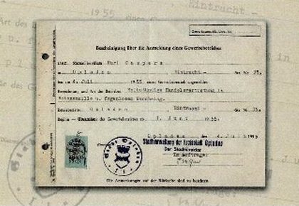 Karl Caspers Leverkusen 1955 Gruendung Karl Caspers Leverkusen 1955 Gruendung