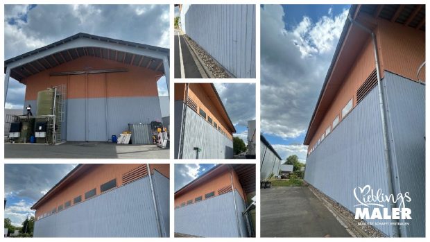 Holzfassade am TBL Salzlager in Leverkusen